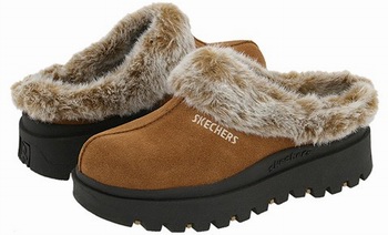 skechers clogs with fur