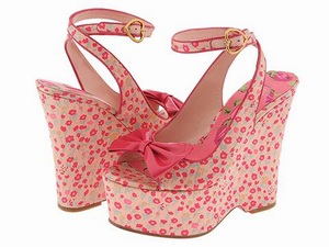 Betsey Johnson Ashlin Wedge Sandals - Shoes Previews